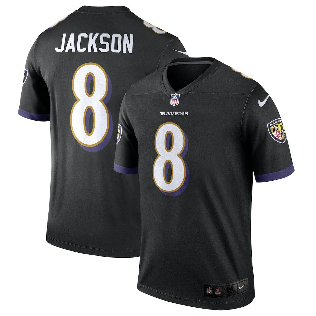 Lamar Jackson Baltimore Ravens Legend Player Performance Top - Black - Nike