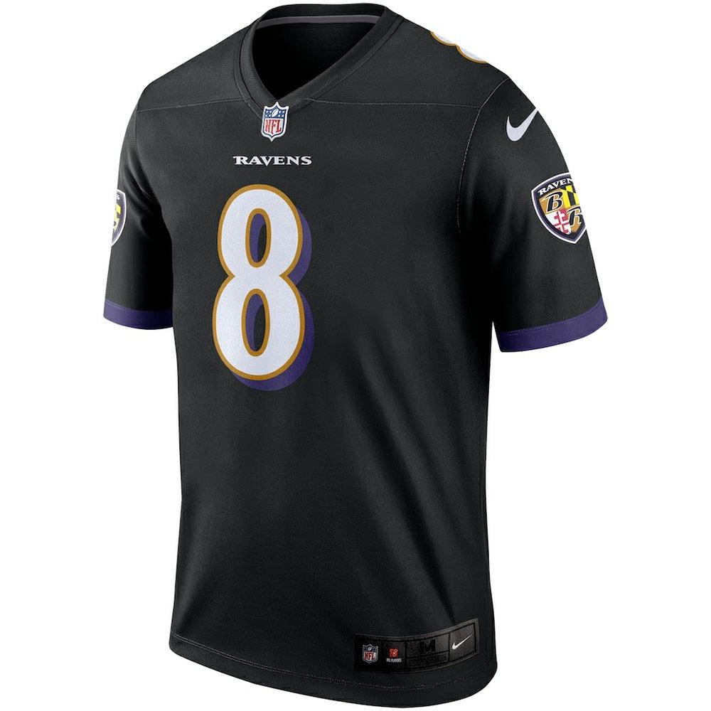 Lamar Jackson Baltimore Ravens Legend Player Performance Top - Black - Nike
