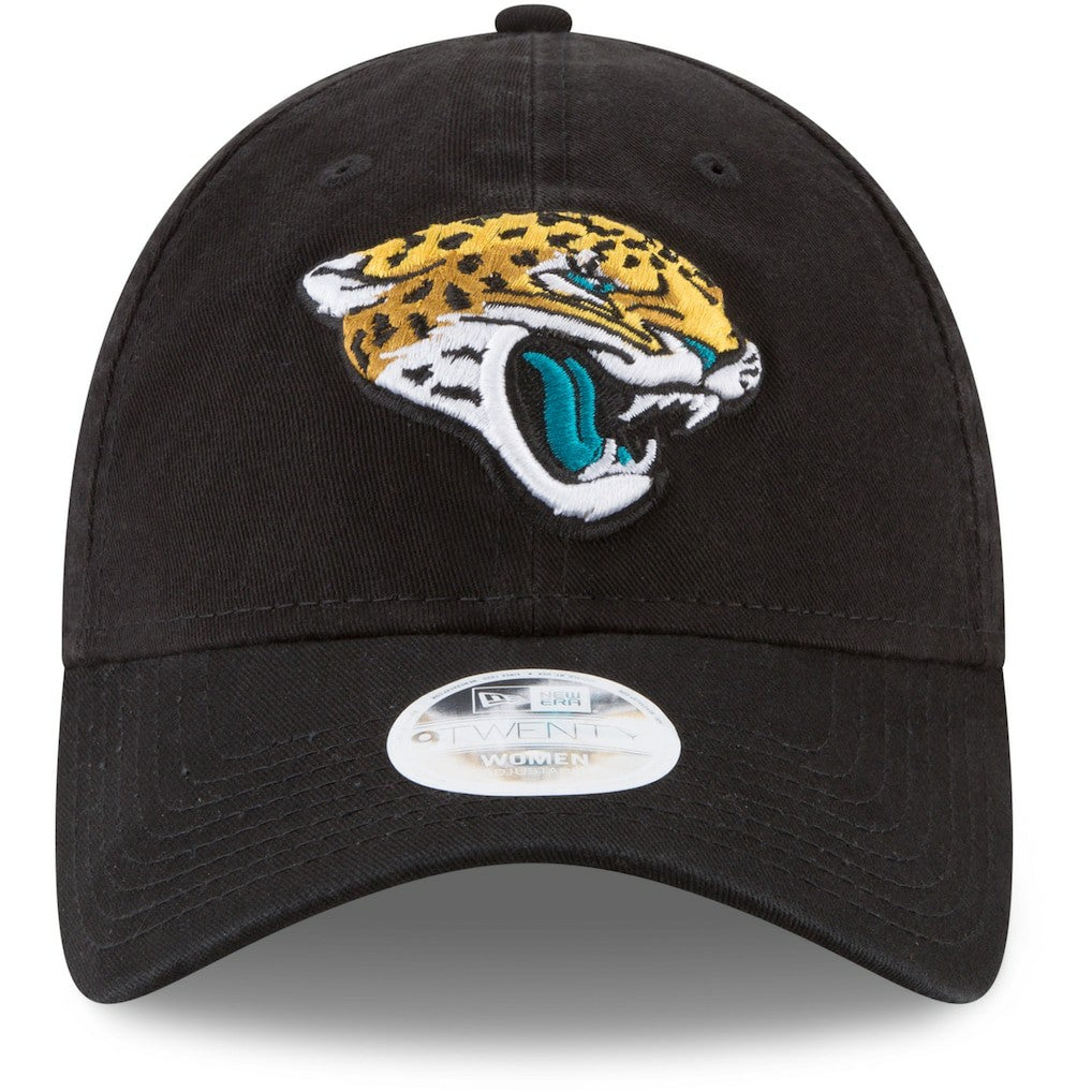 Jacksonville Jaguars New Era Women's Core Classic Primary 9TWENTY Adjustable Hat - Black - NFL