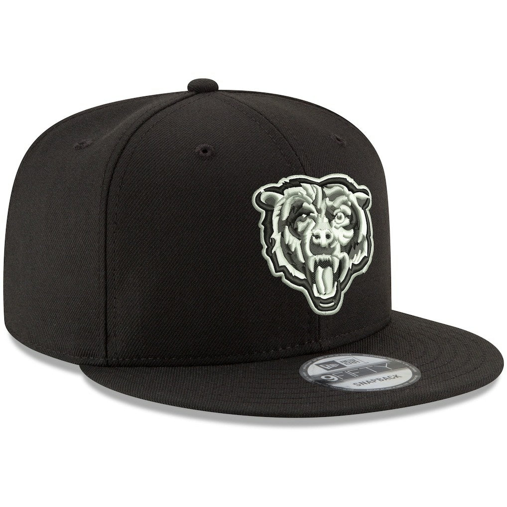 Chicago Bears New Era B-Dub 9FIFTY Adjustable Hat - Black - NFL