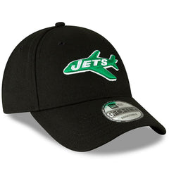 New York Jets New Era The League Throwback 9FORTY Adjustable Hat - Black - NFL
