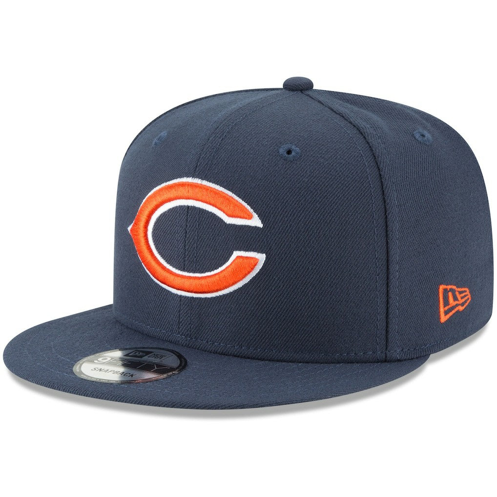 Chicago Bears New Era Basic 9FIFTY Adjustable Snapback Hat - Navy - NFL