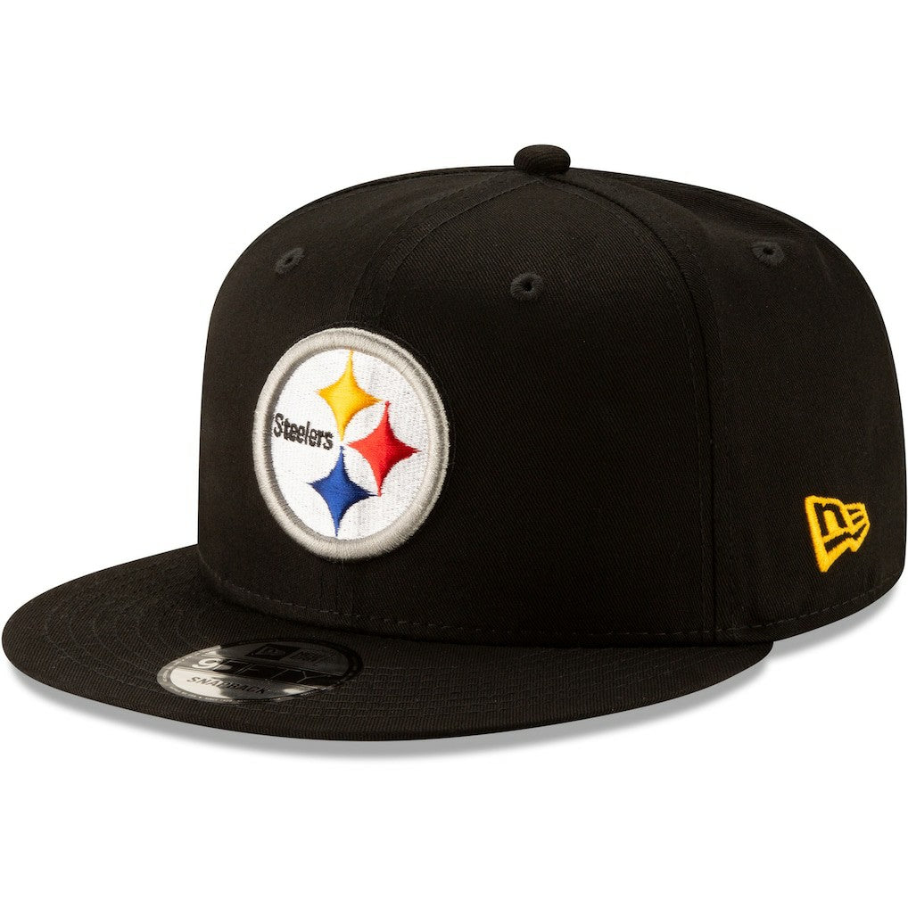 Pittsburgh Steelers New Era Basic 9FIFTY Adjustable Snapback Hat - Black - NFL