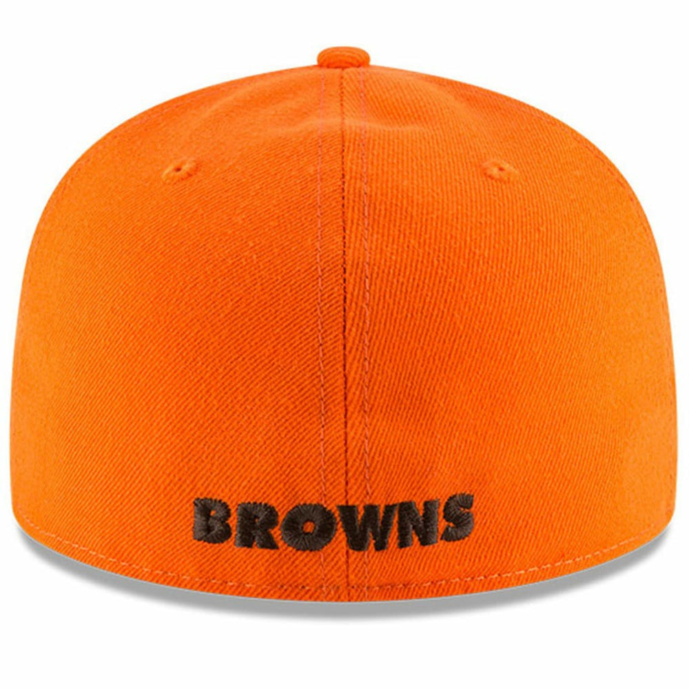 Cleveland Browns New Era Omaha Brownie The Elf Throwback 59FIFTY Fitted Hat - Orange - NFL