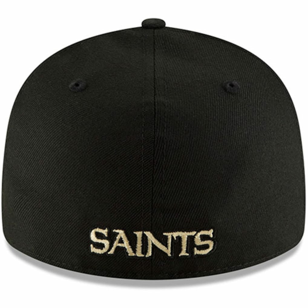 New Orleans Saints New Era Alternate Logo Omaha Low Profile 59FIFTY Fitted Hat - Black - NFL