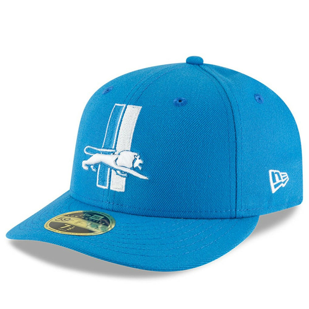 Detroit Lions New Era Omaha Throwback Low Profile 59FIFTY Fitted Hat - Blue - NFL