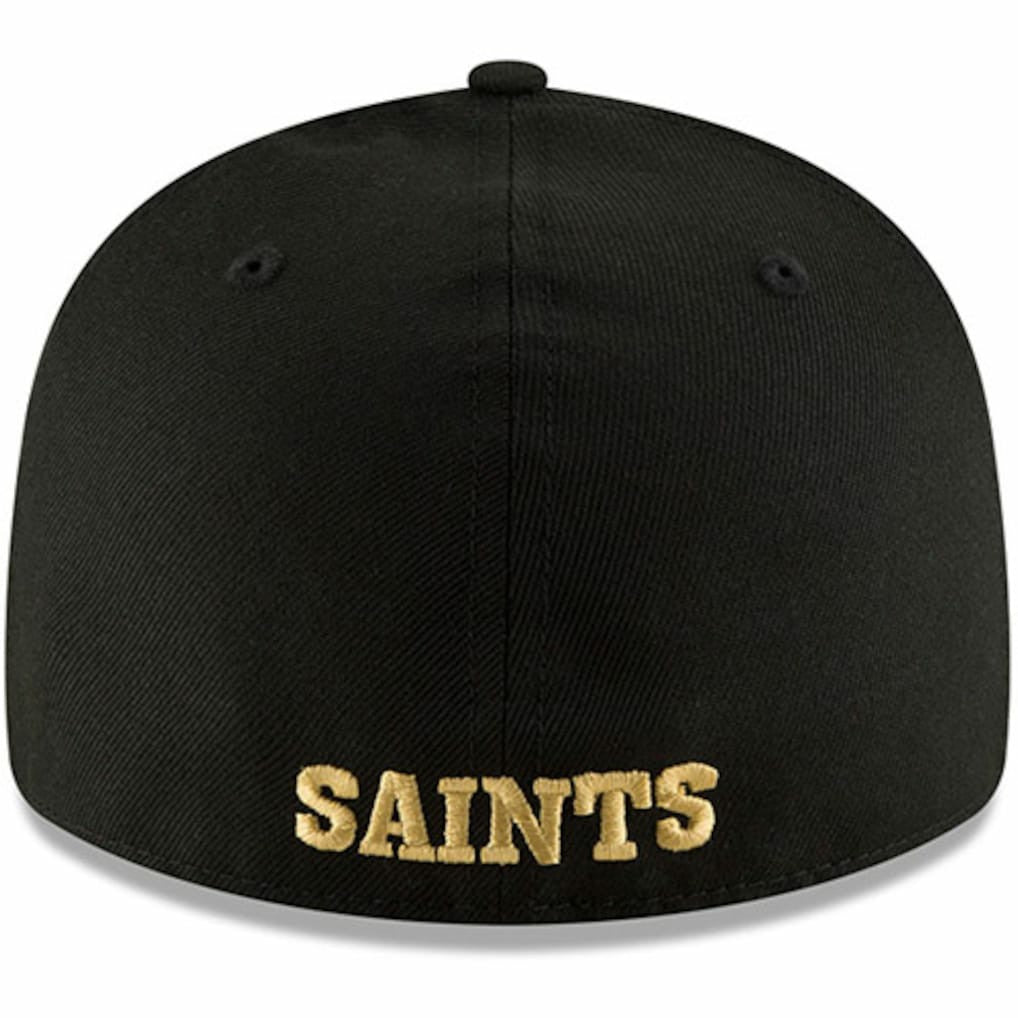 New Orleans Saints New Era Omaha Throwback Low Profile 59FIFTY Fitted Hat - Black - NFL