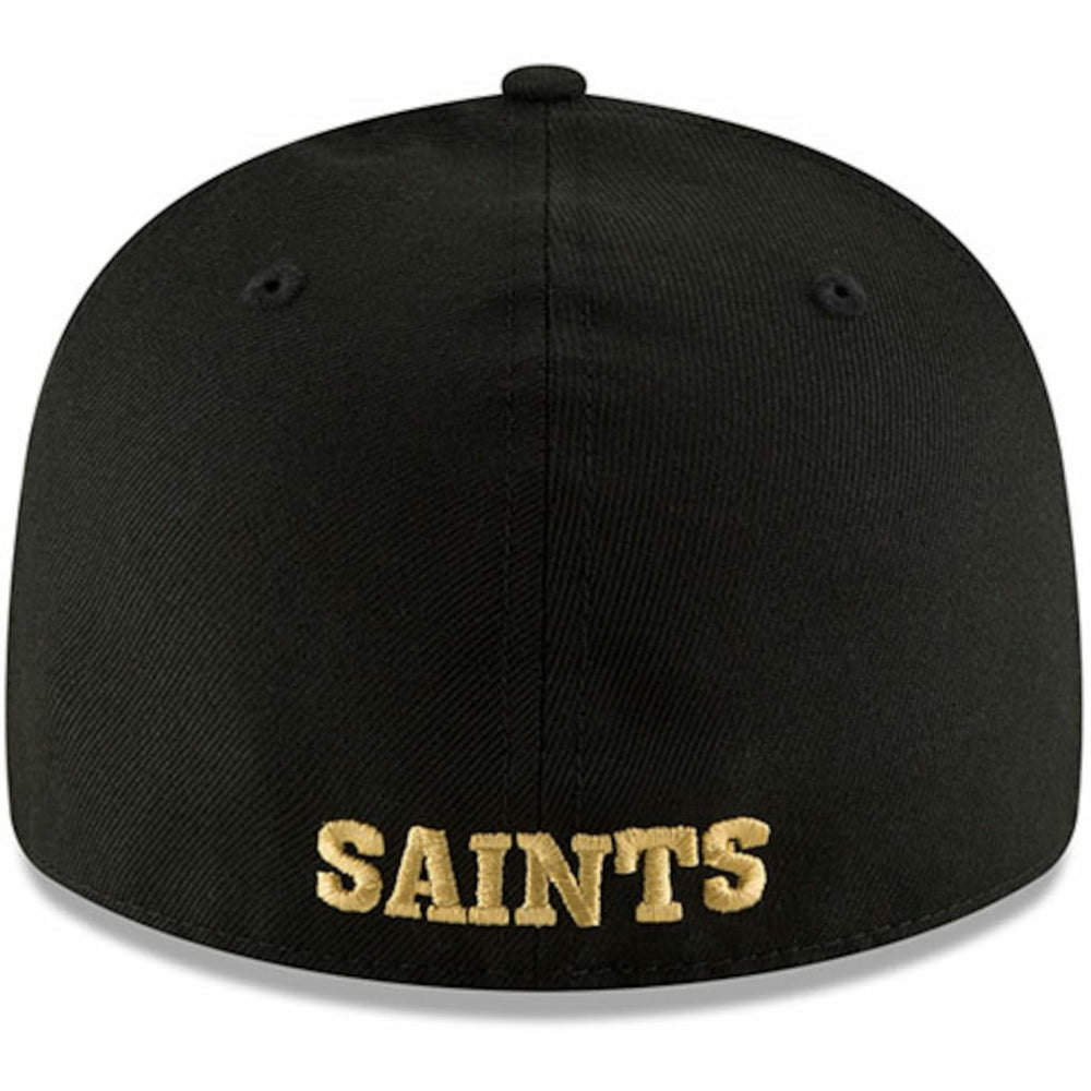 New Orleans Saints New Era Omaha Throwback Low Profile 59FIFTY Fitted Hat - Black - NFL