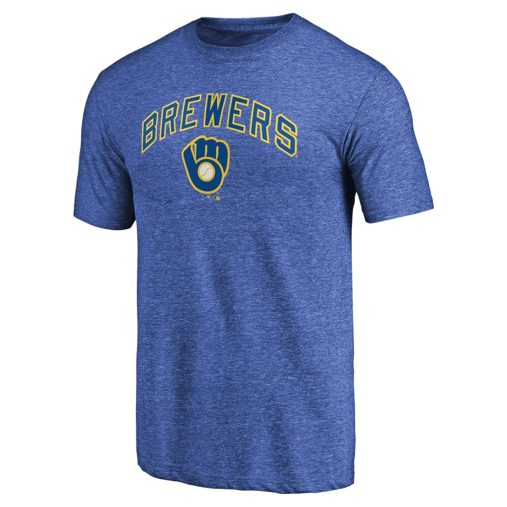 Milwaukee Brewers Vintage Cooperstown Collection Wahconah Tri-Blend T-Shirt Near Me