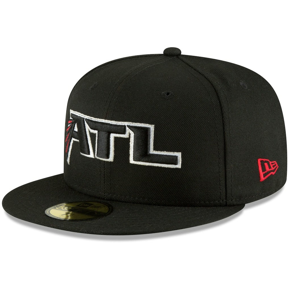Atlanta Falcons New Era Omaha 59FIFTY Fitted Hat - Black - NFL