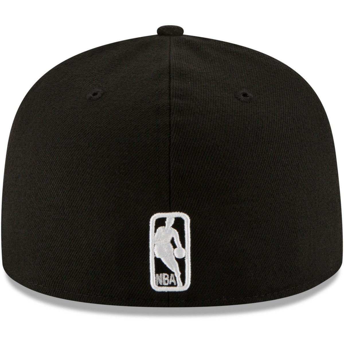 New Era Miami Heat Black & White Logo 59FIFTY Fitted Hat Black