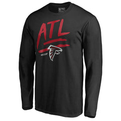 Atlanta Falcons Rise Up Long Sleeve T-Shirt - Black - NFL