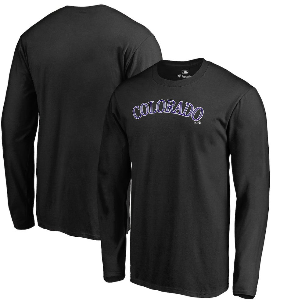 Colorado Rockies Team Wordmark Long Sleeve T-Shirt for sale