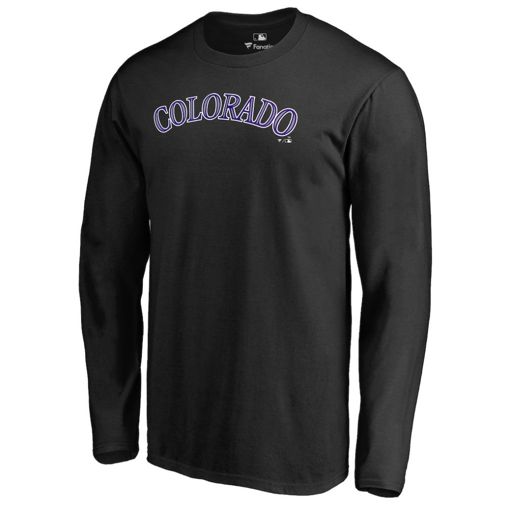 Colorado Rockies Team Wordmark Long Sleeve T-Shirt for sale