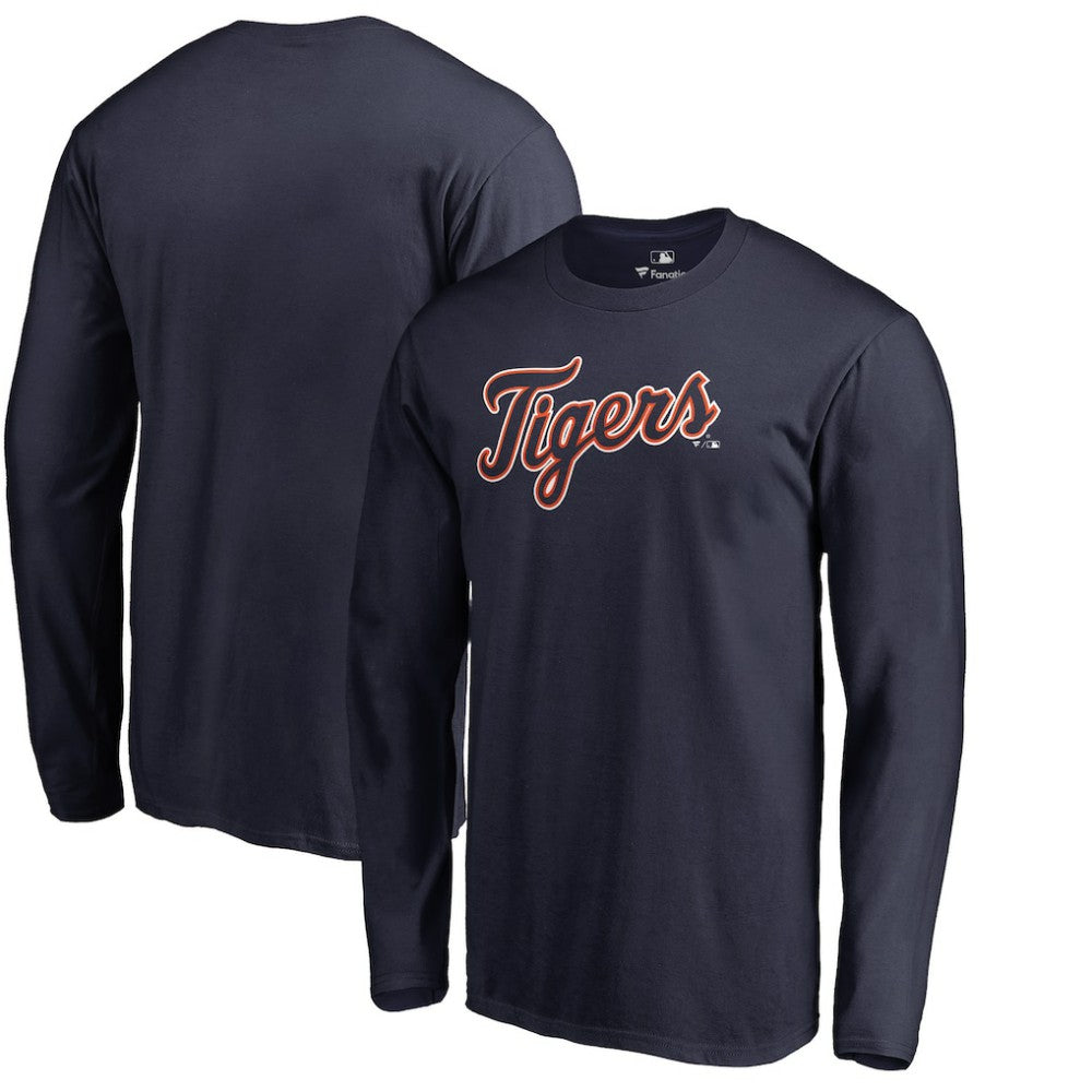 Detroit Tigers Team Wordmark Long Sleeve T-Shirt Outlet