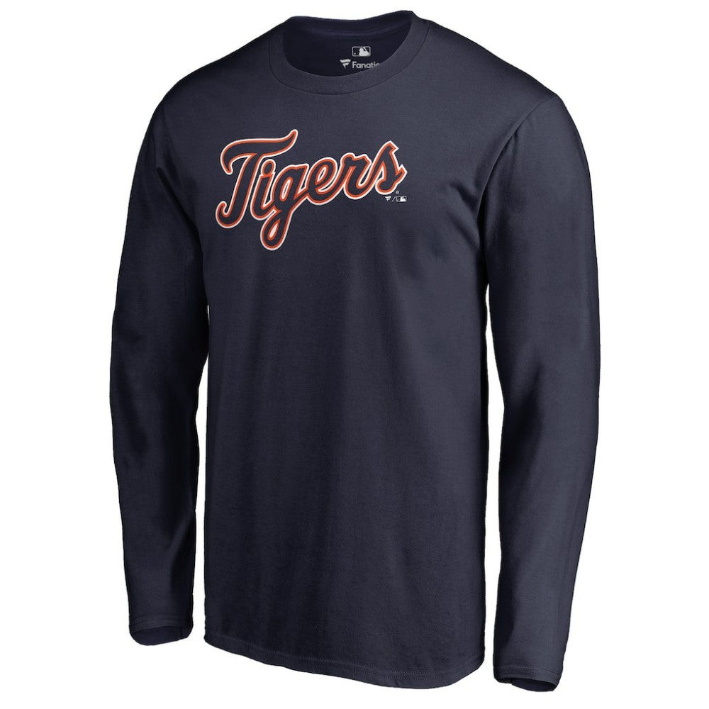 Detroit Tigers Team Wordmark Long Sleeve T-Shirt Outlet