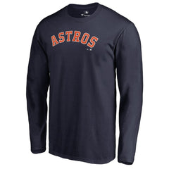 Houston Astros Team Wordmark Long Sleeve T-Shirt Near Me