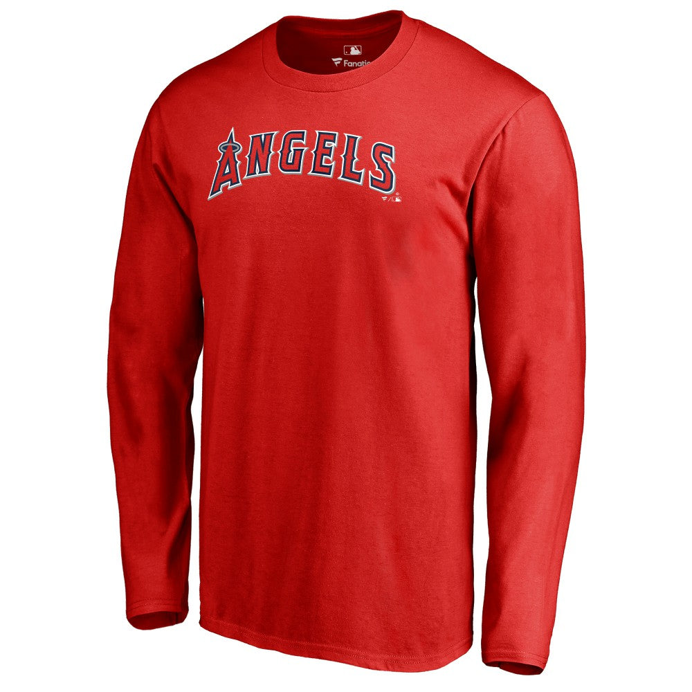 Los Angeles Angels Team Wordmark Long Sleeve T-Shirt Discount