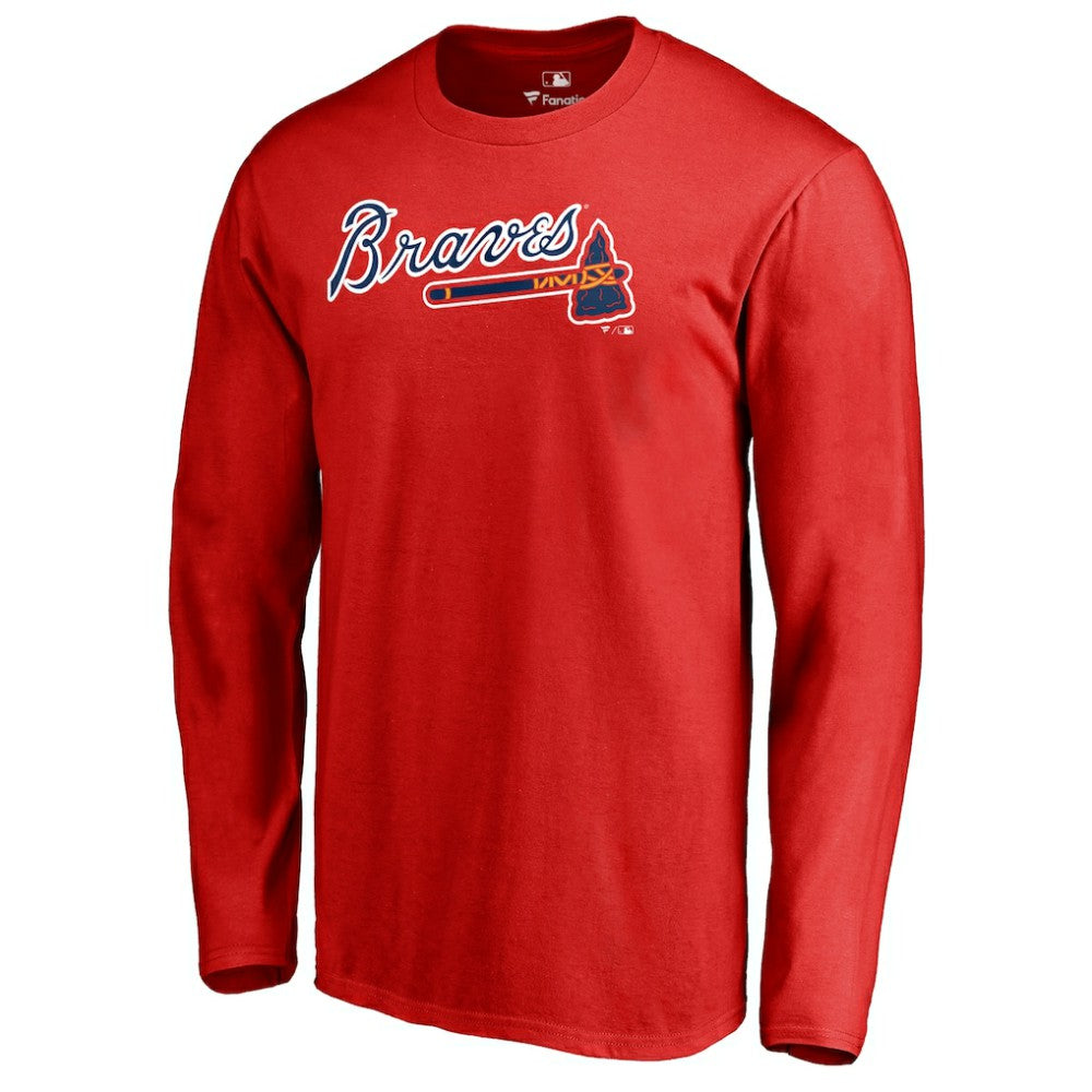 Atlanta Braves Team Wordmark Long Sleeve T-Shirt Discount