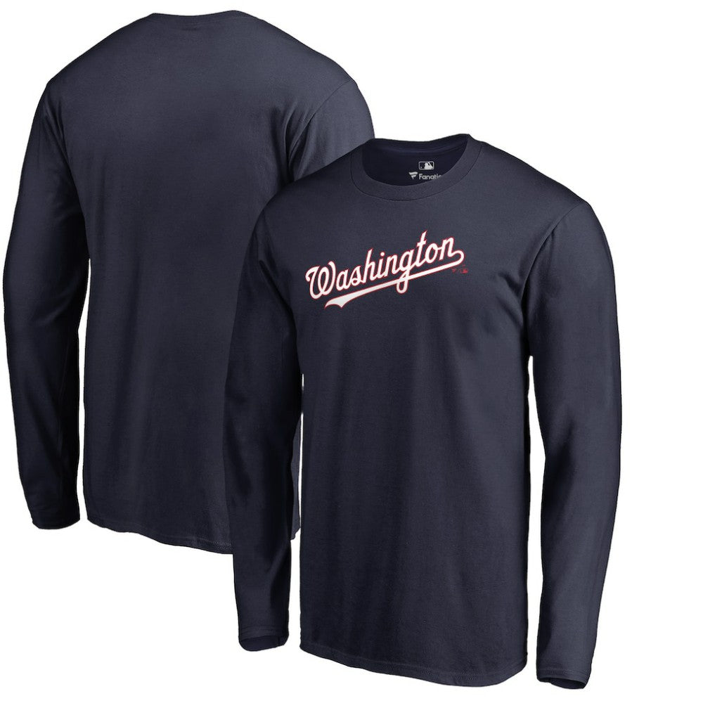 Washington Nationals Team Wordmark Long Sleeve T-Shirt Online
