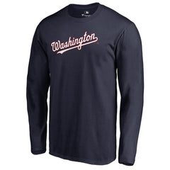 Washington Nationals Team Wordmark Long Sleeve T-Shirt Online