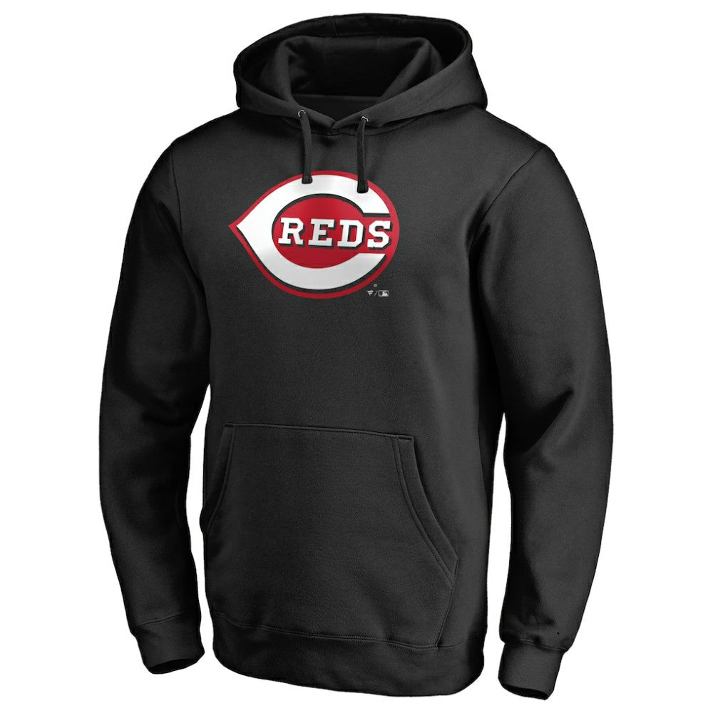 Cincinnati Reds Official Wordmark Fitted Pullover Hoodie Discount