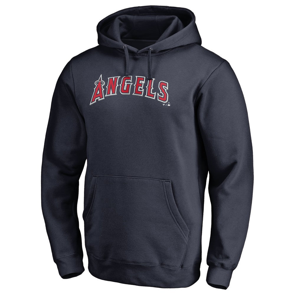 Los Angeles Angels Official Wordmark Fitted Pullover Hoodie Near Me