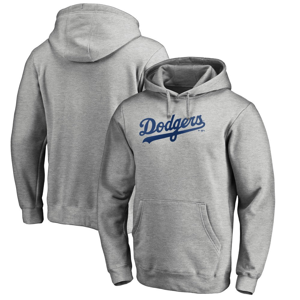 Los Angeles Dodgers Official Wordmark Fitted Pullover Hoodie Online