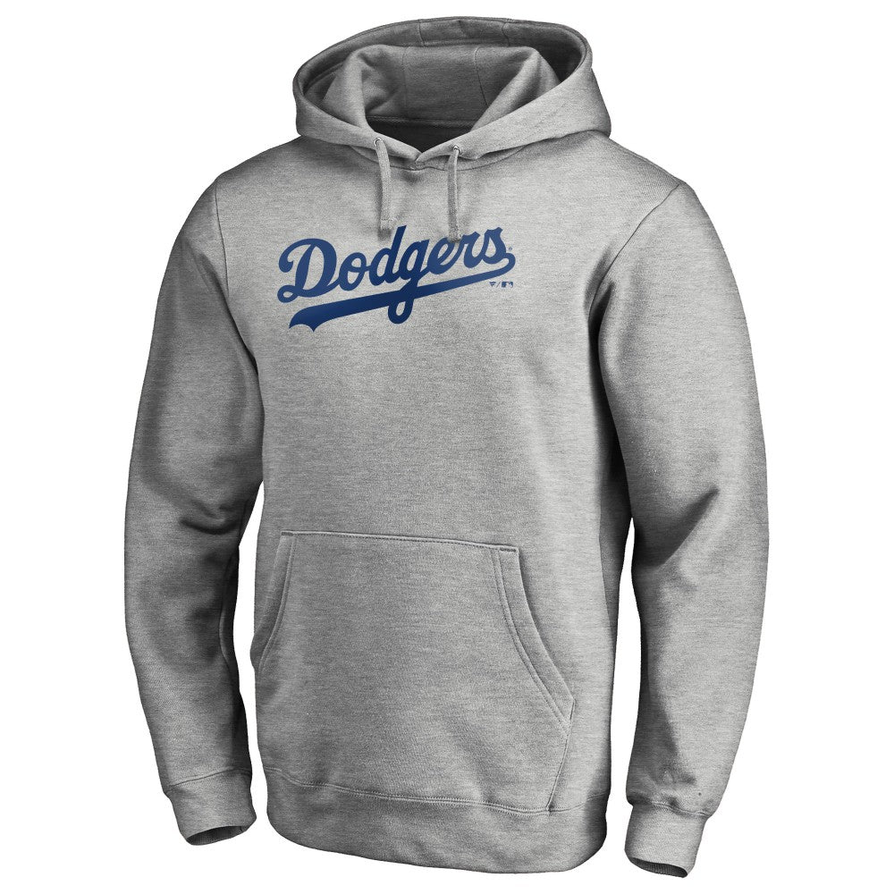 Los Angeles Dodgers Official Wordmark Fitted Pullover Hoodie Online