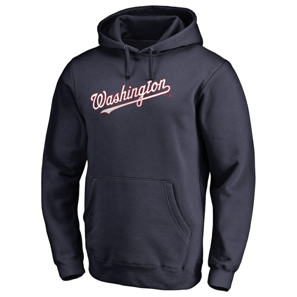 Washington Nationals Official Wordmark Fitted Pullover Hoodie Discount