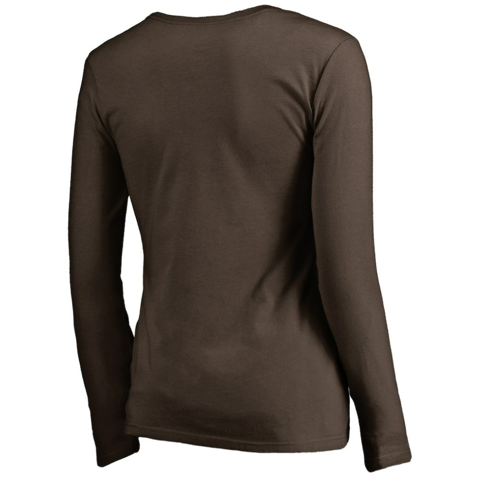 San Diego Padres Women's Cooperstown Collection Forbes Long Sleeve V-Neck T-Shirt Discount