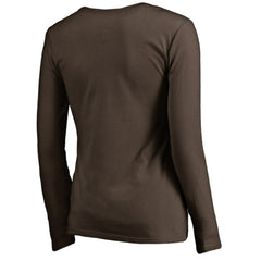 San Diego Padres Women's Cooperstown Collection Forbes Long Sleeve V-Neck T-Shirt Discount