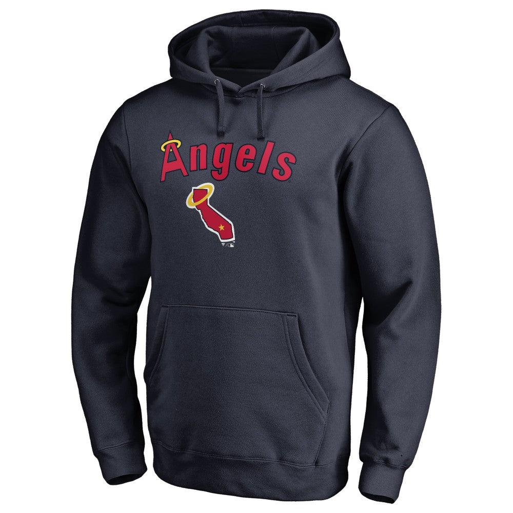 Los Angeles Angels Vintage Cooperstown Collection Wahconah Fitted Pullover Hoodie Sale