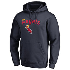 Los Angeles Angels Vintage Cooperstown Collection Wahconah Fitted Pullover Hoodie Sale