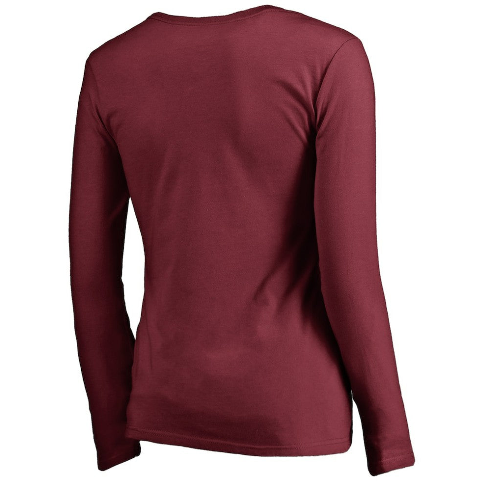 Philadelphia Phillies Women's Cooperstown Collection Slider Long Sleeve V-Neck T-Shirt Discount