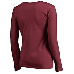 Philadelphia Phillies Women's Cooperstown Collection Slider Long Sleeve V-Neck T-Shirt Discount
