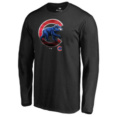 Chicago Cubs Midnight Mascot Long Sleeve T-Shirt Online