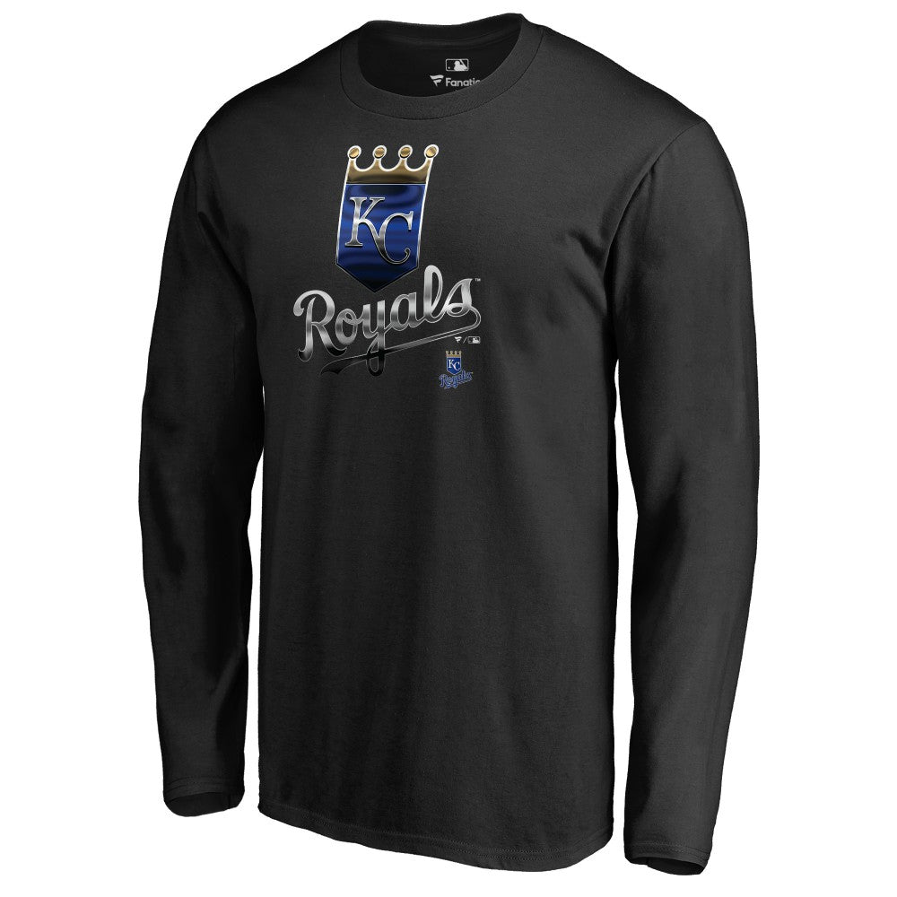 Kansas City Royals Midnight Mascot Long Sleeve T-Shirt Sale