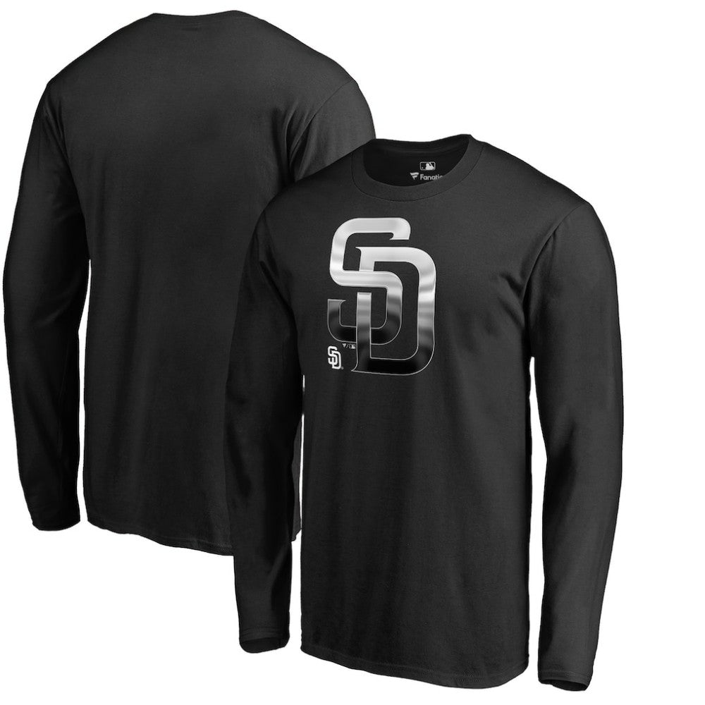 San Diego Padres Midnight Mascot Long Sleeve T-Shirt for sale