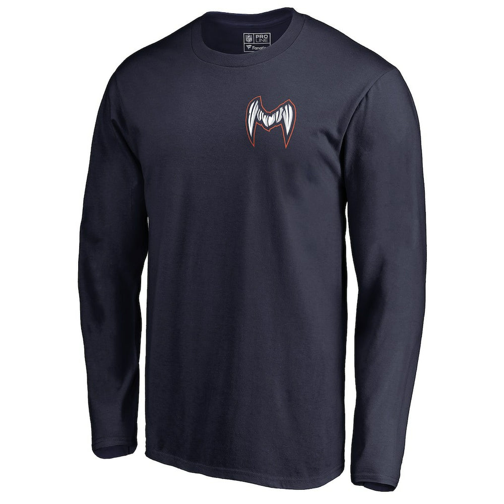 Chicago Bears Midway Monster Long Sleeve T-Shirt - Navy - NFL