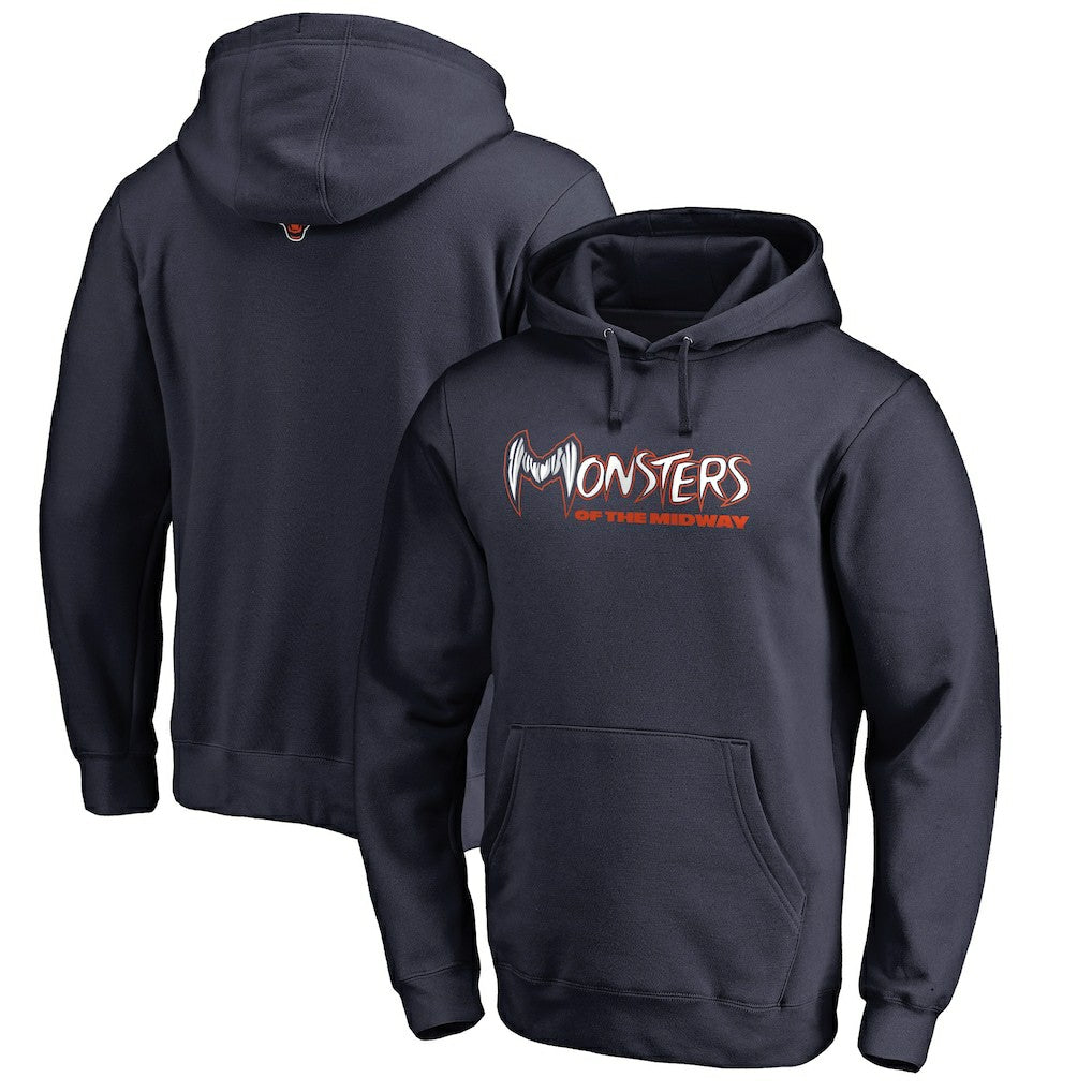 Chicago Bears Monsters Pullover Hoodie - Navy - NFL