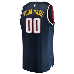 Fanatics Denver Nuggets Youth Fast Break Custom Replica Jersey Navy Icon Edition