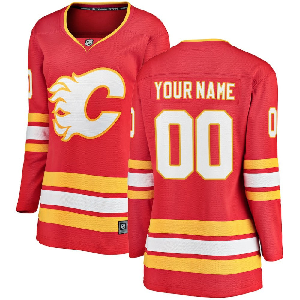 Calgary Flames Fanatics Women's Home Breakaway Custom Jersey - Red | Fanatics near me