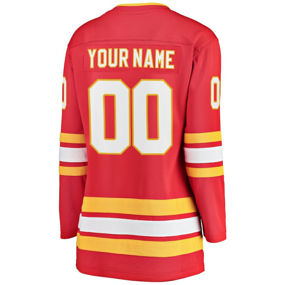 Calgary Flames Fanatics Women's Home Breakaway Custom Jersey - Red | Fanatics near me
