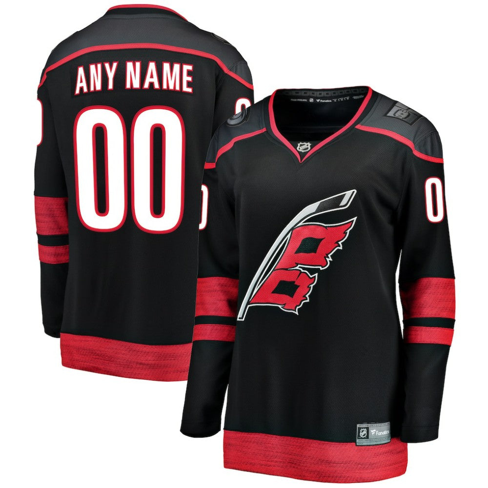 Carolina Hurricanes Fanatics Women's Home Breakaway Custom Jersey - Black | Fanatics Clearance