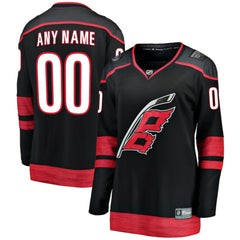 Carolina Hurricanes Fanatics Women's Home Breakaway Custom Jersey - Black | Fanatics Clearance
