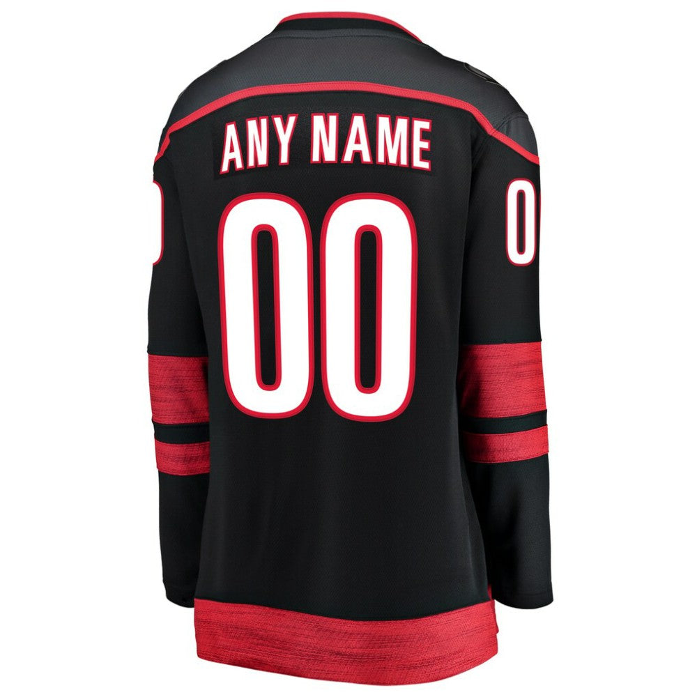 Carolina Hurricanes Fanatics Women's Home Breakaway Custom Jersey - Black | Fanatics Clearance