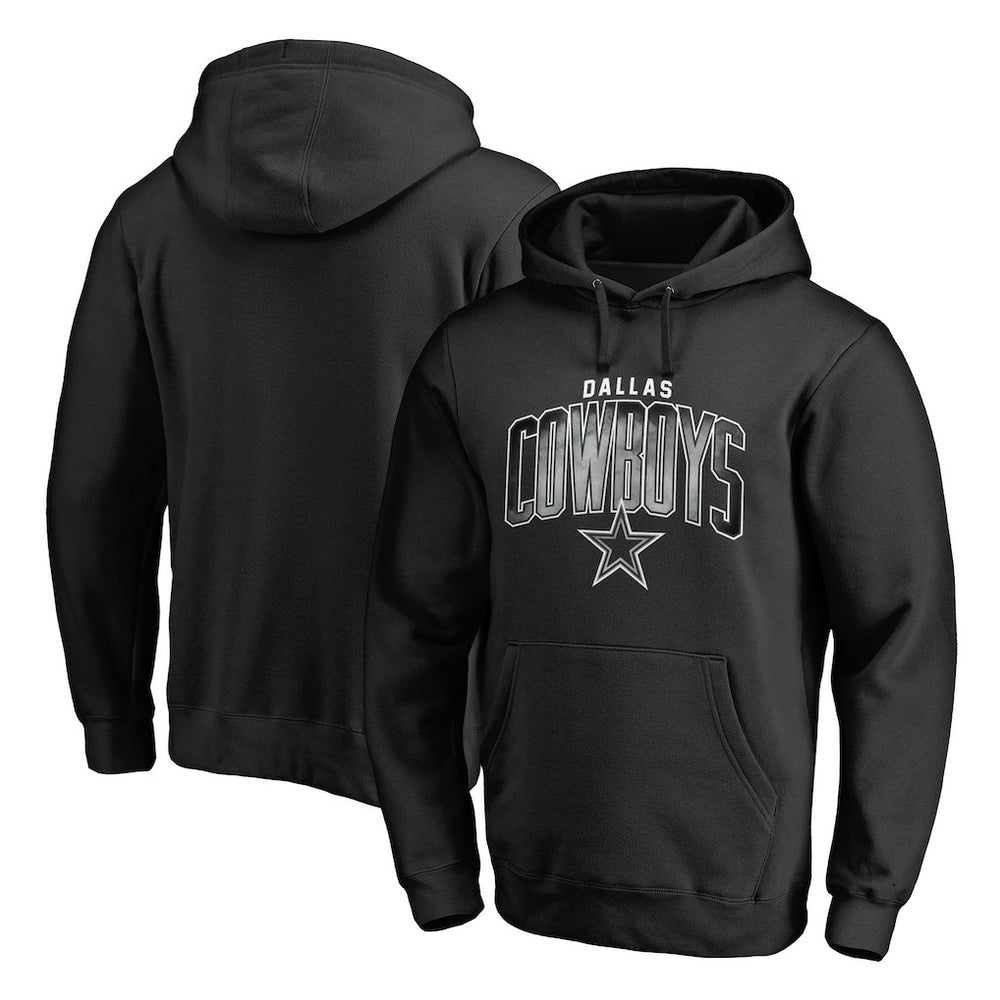 Dallas Cowboys Arch Smoke Pullover Hoodie - Black - NFL