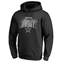 Dallas Cowboys Arch Smoke Pullover Hoodie - Black - NFL