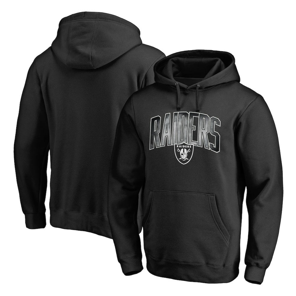 Las Vegas Raiders Arch Smoke Pullover Hoodie - Black - NFL